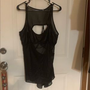 Sheer tank with pentagram on back